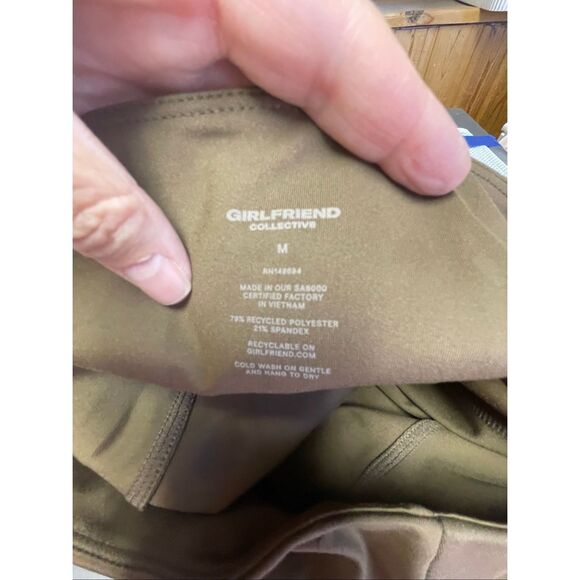 Girlfriend Collective NWT High Rise Compression Leggings in Brown Size M - Picture 5 of 5